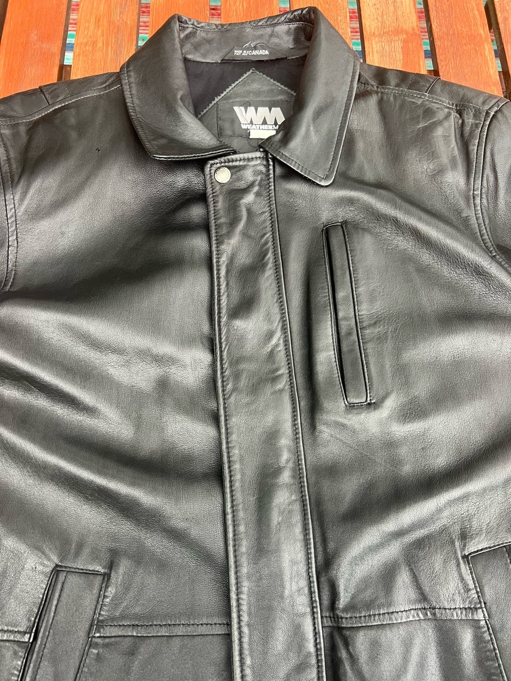 Leather Men's Black Leather Jacket made in Canada soft